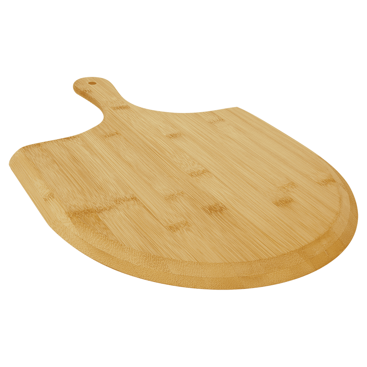 Bamboo Pizza Board with Custom Laser Engraved Design.