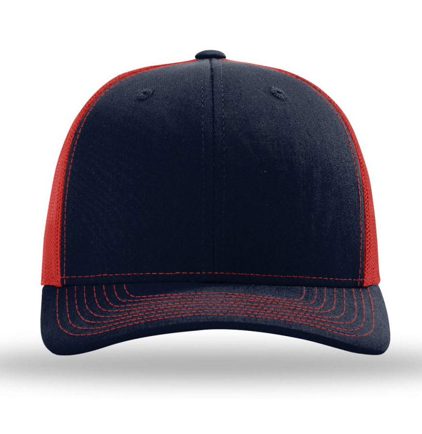 Richardson 112 Trucker Hat with Custom Leatherette Patch