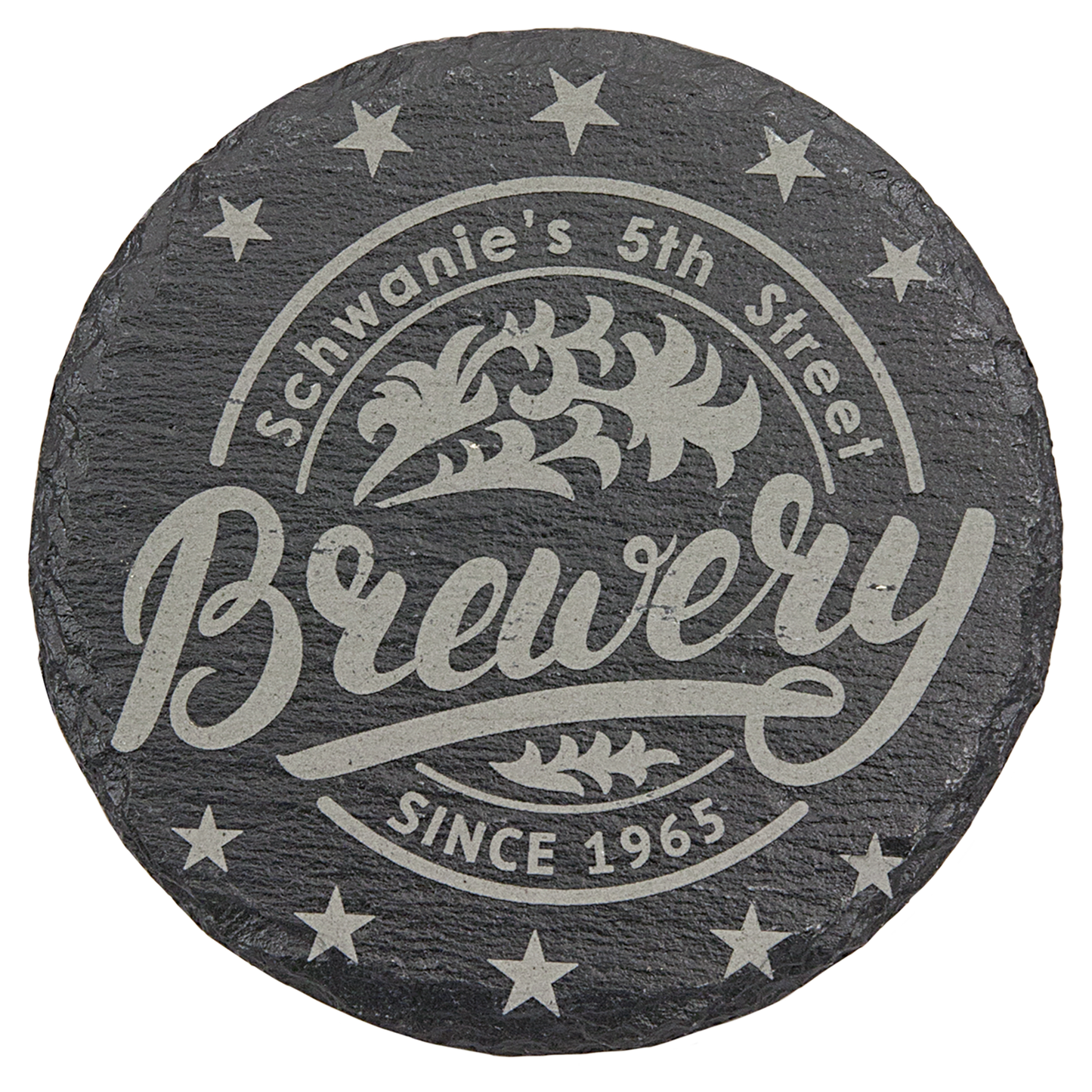 4pk Custom Engraved Slate Coasters