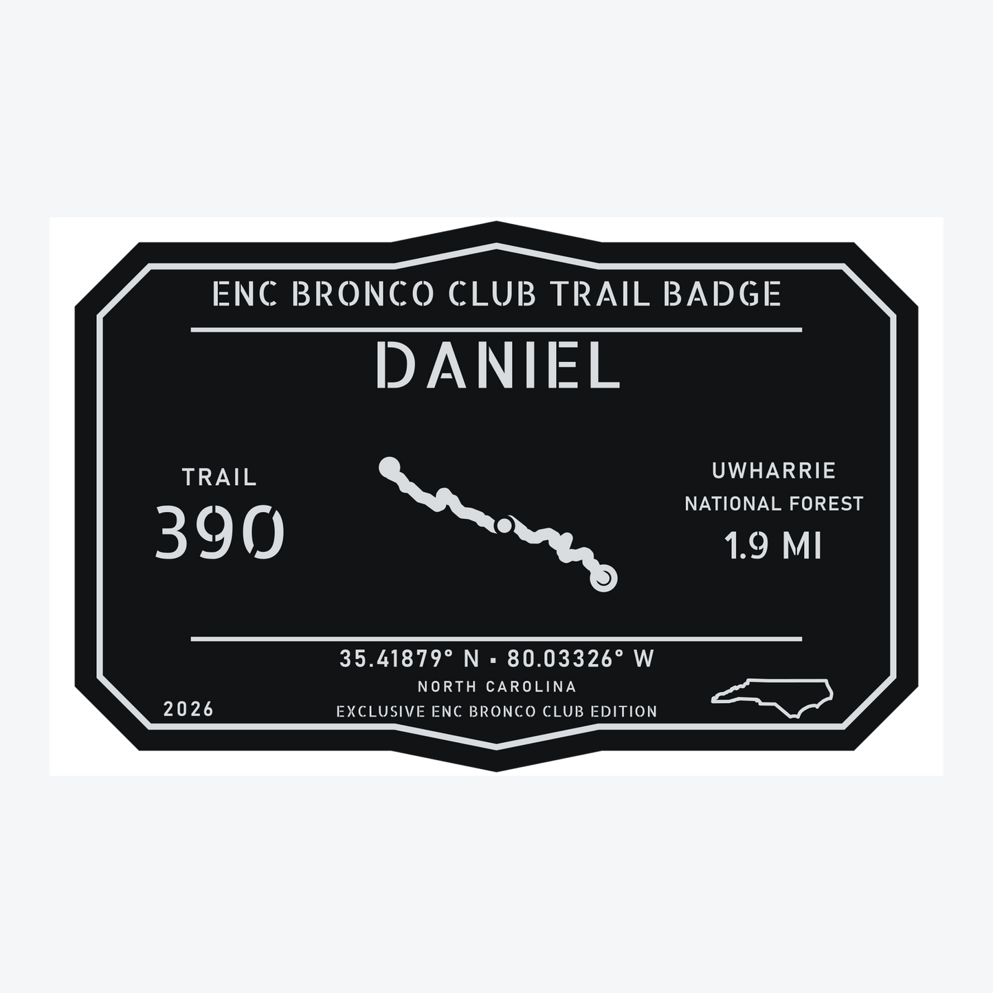 ENC Bronco Club Trail Badges – Uwharrie Collection
