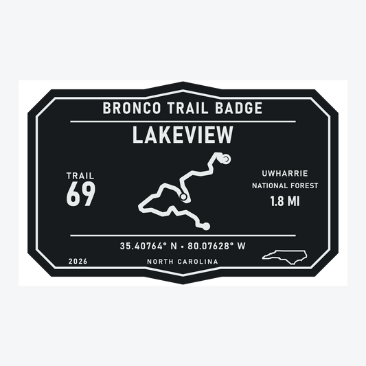 Bronco Trail Badges – Uwharrie Collection
