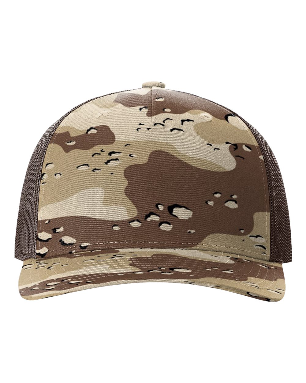 Richardson 112PFP printed trucker hat in Desert Camo/ Brown