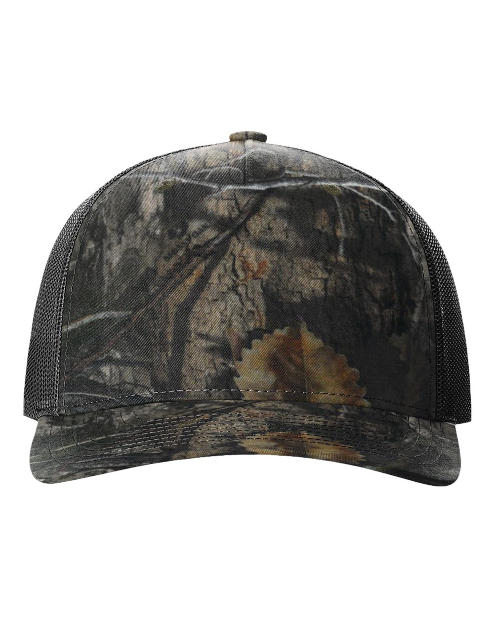 Richardson 112PFP printed trucker hat in Mossy Oak Country DNA/ Black