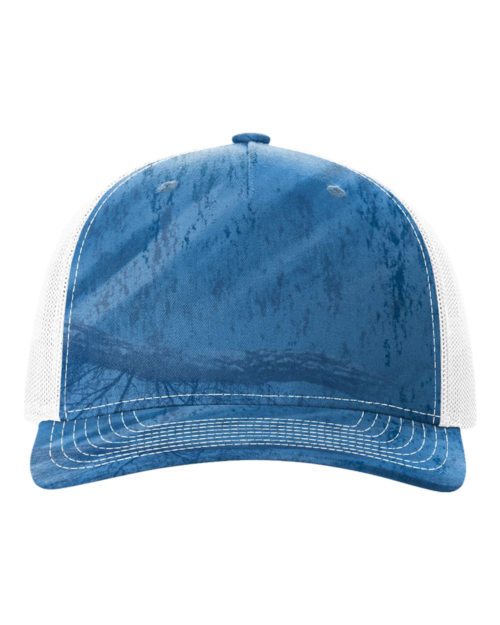 Richardson 112PFP printed trucker hat in Realtree Fishing Light Blue/ White