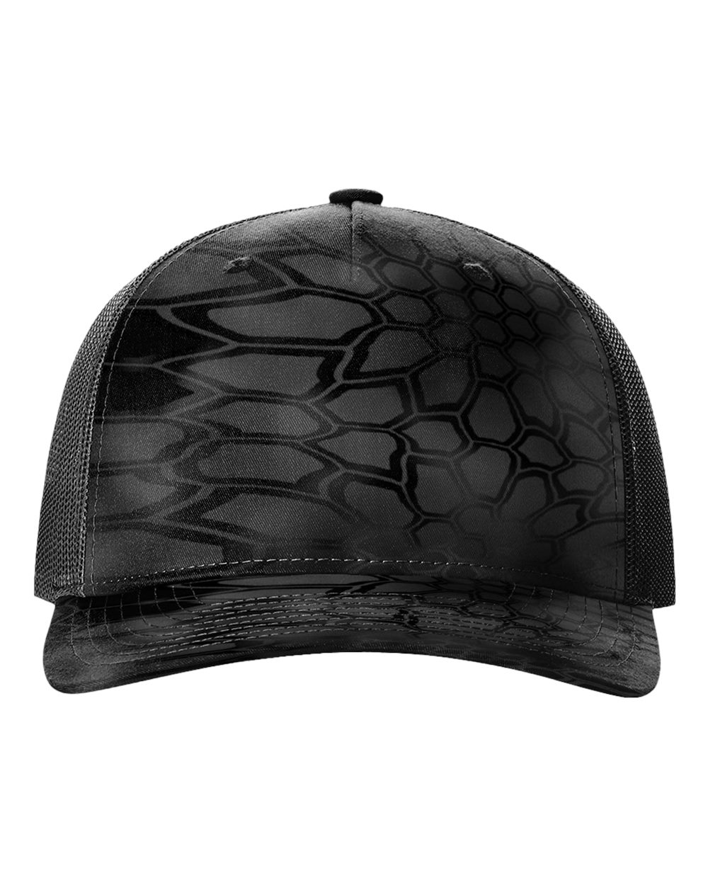 Richardson 112PFP printed trucker hat in Kryptek Typhon/ Black