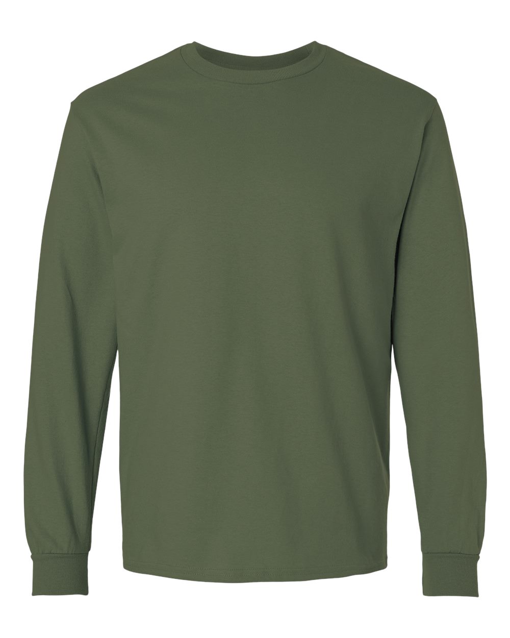 Gildan 2400 long sleeve shirt in Military Green
