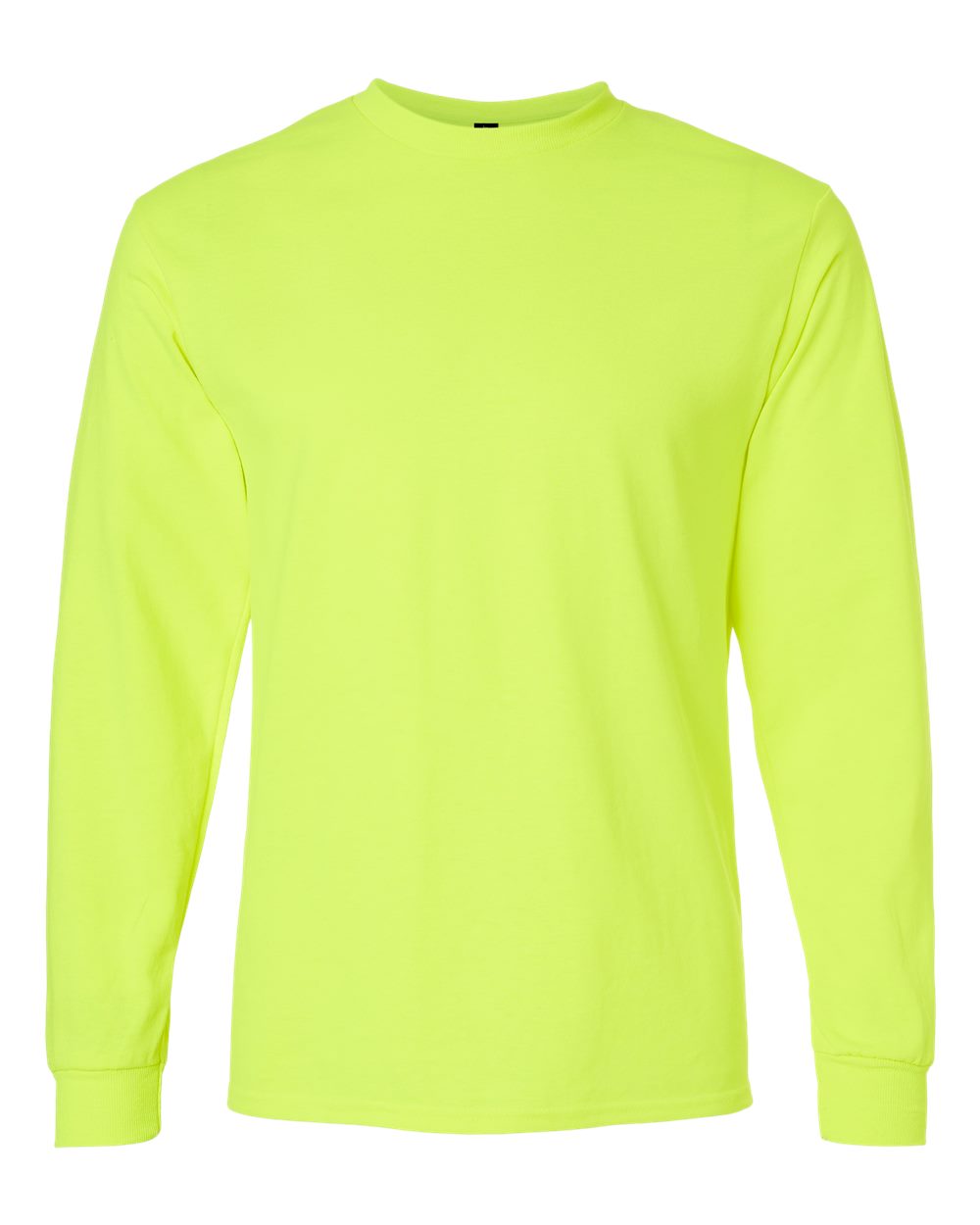 Gildan 2400 long sleeve shirt in Safety Green