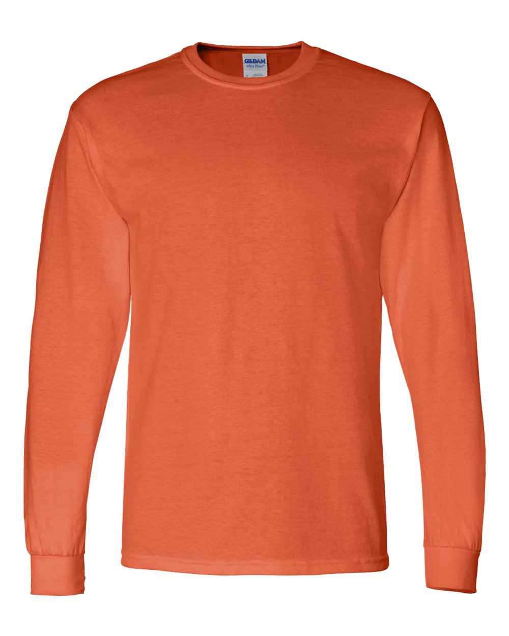 Gildan 8400 long sleeve shirt in Orange