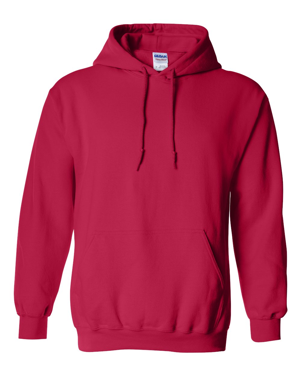 Gildan 18500 hooded sweatshirt in Cherry Red