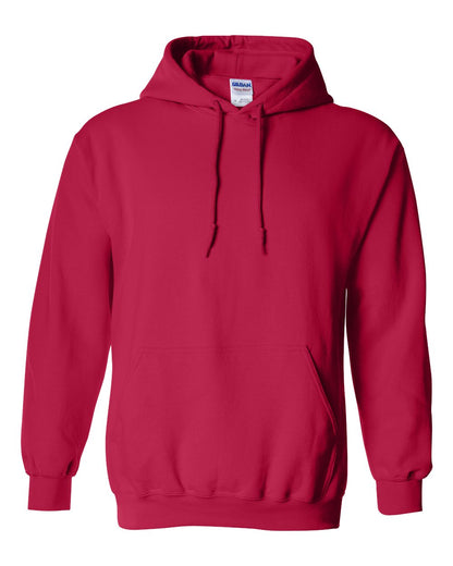Gildan 18500 hooded sweatshirt in Cherry Red