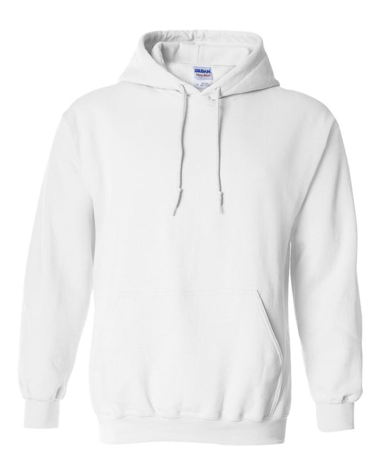 Gildan 18500 hooded sweatshirt in White