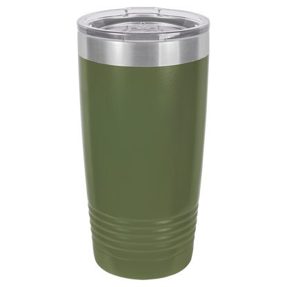 Veteran 360 degree Laser Wrap on our 20oz Tumblers
