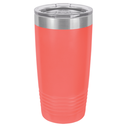 20oz Tumbler with Custom Laser Design