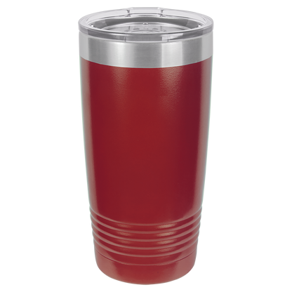 20oz Tumbler with Custom Laser Design