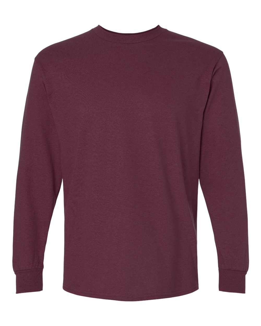 Gildan 2400 long sleeve shirt in Maroon