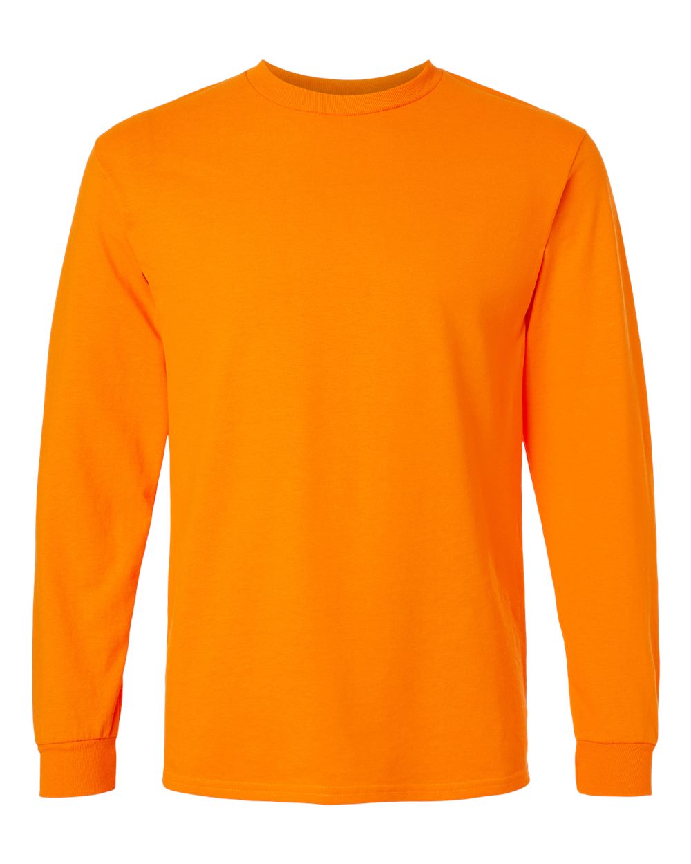 Gildan 2400 long sleeve shirt in Safety Orange