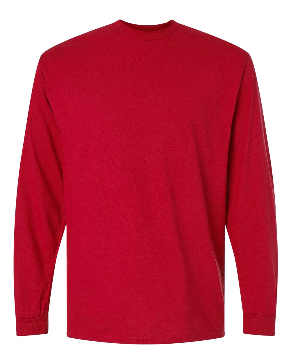 Gildan 8400 long sleeve shirt in Red