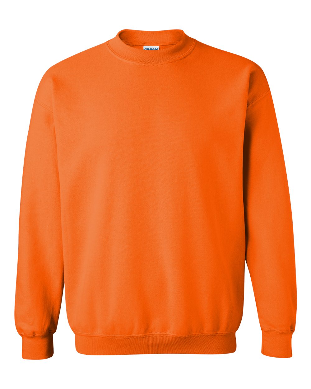 Gildan 18000 crewneck sweatshirt in Safety Orange