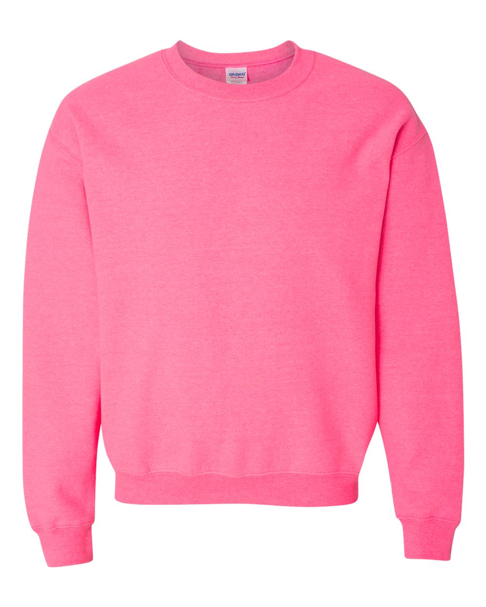 Gildan 18000 crewneck sweatshirt in Safety Pink