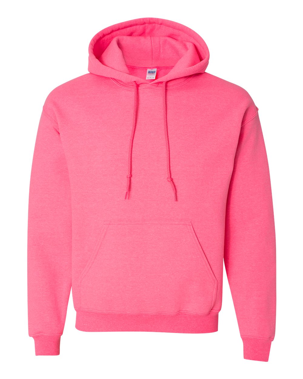 Gildan 18500 hooded sweatshirt in Safety Pink