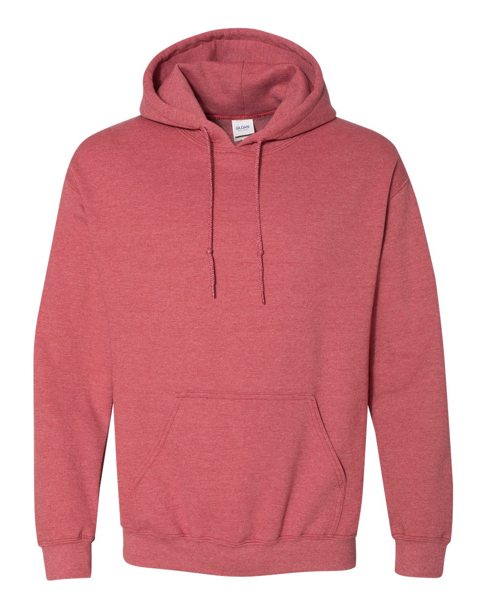 Gildan 18500 hooded sweatshirt in Heather Scarlet Red