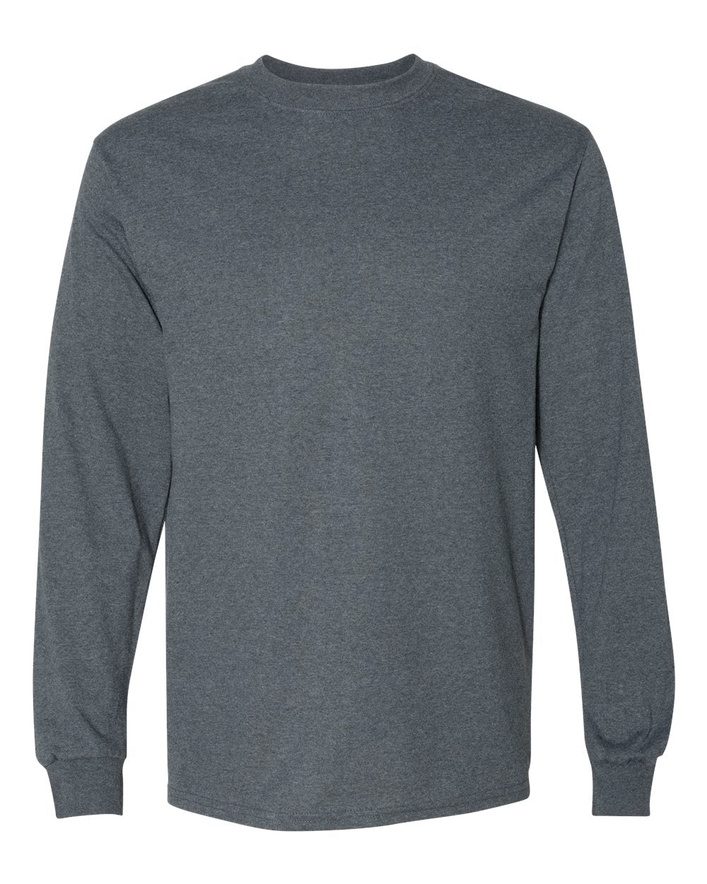 Gildan 8400 long sleeve shirt in Dark Heather