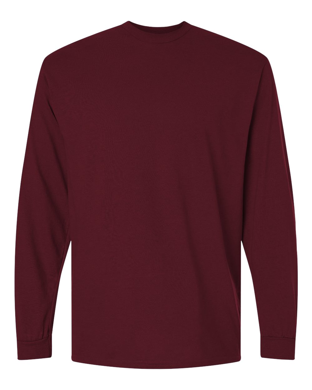 Gildan 8400 long sleeve shirt in Maroon