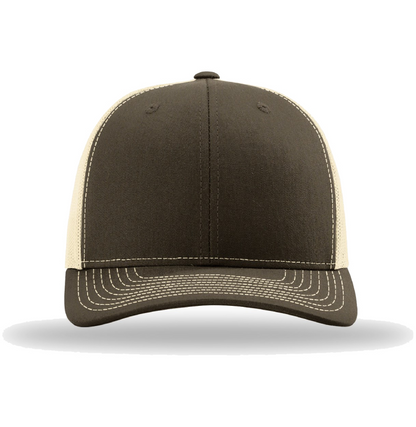 Richardson 112 Trucker Hat with Custom Leatherette Patch