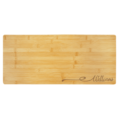 Bamboo Charcuterie/Cutting Board and Custom Laser Burned Image