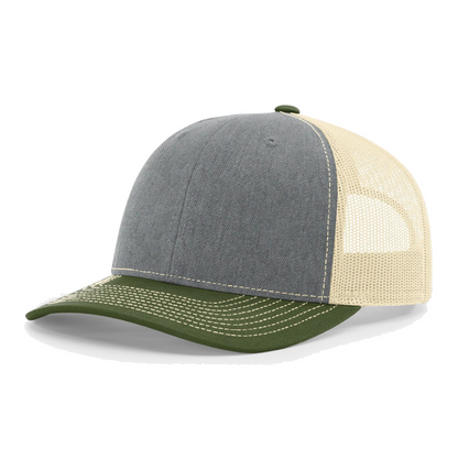 Richardson 112 Trucker Hat with Custom Leatherette Patch