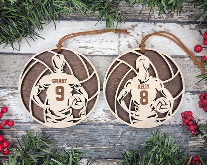 Personalized Volleyball Ornament