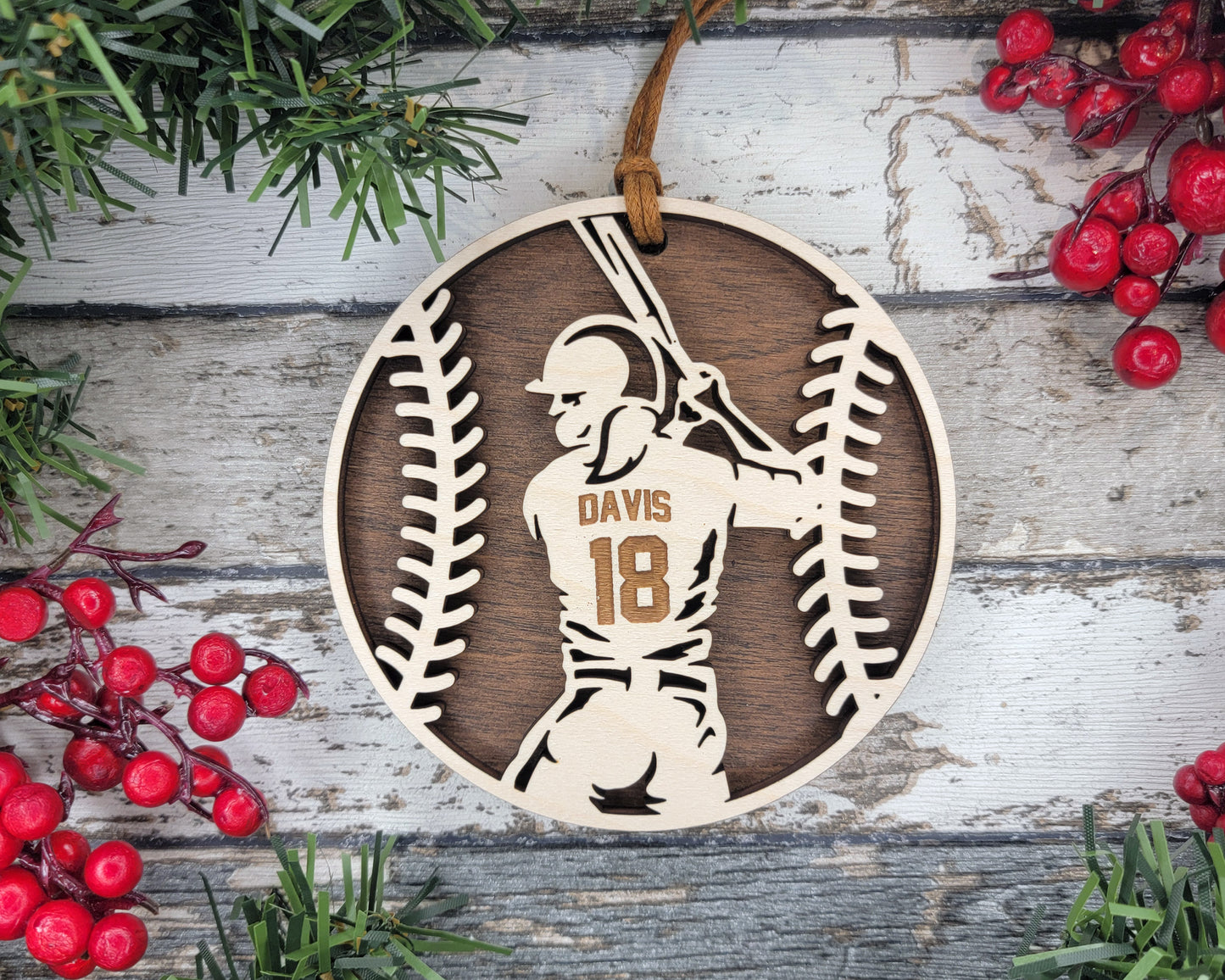 Personalized Baseball/Softball Ornament