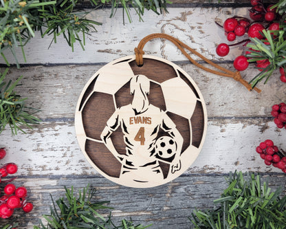 Personalized Soccer Ornament