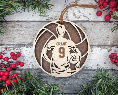 Personalized Volleyball Ornament