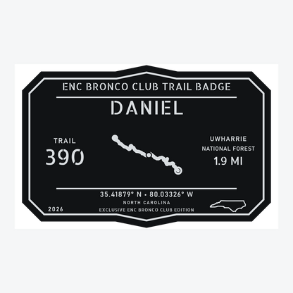 ENC Bronco Club Trail Badges – Uwharrie Collection