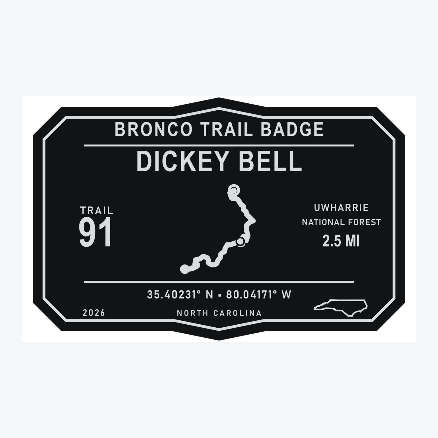 Bronco Trail Badges – Uwharrie Collection