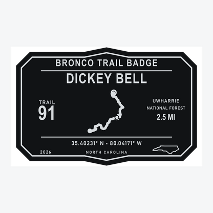 Bronco Trail Badges – Uwharrie Collection