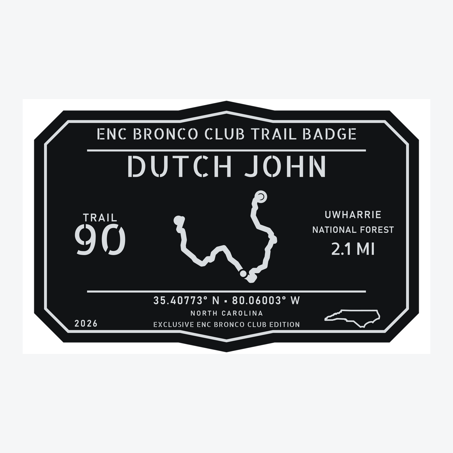 ENC Bronco Club Trail Badges – Uwharrie Collection