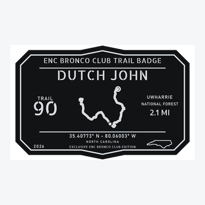 ENC Bronco Club Trail Badges – Uwharrie Collection