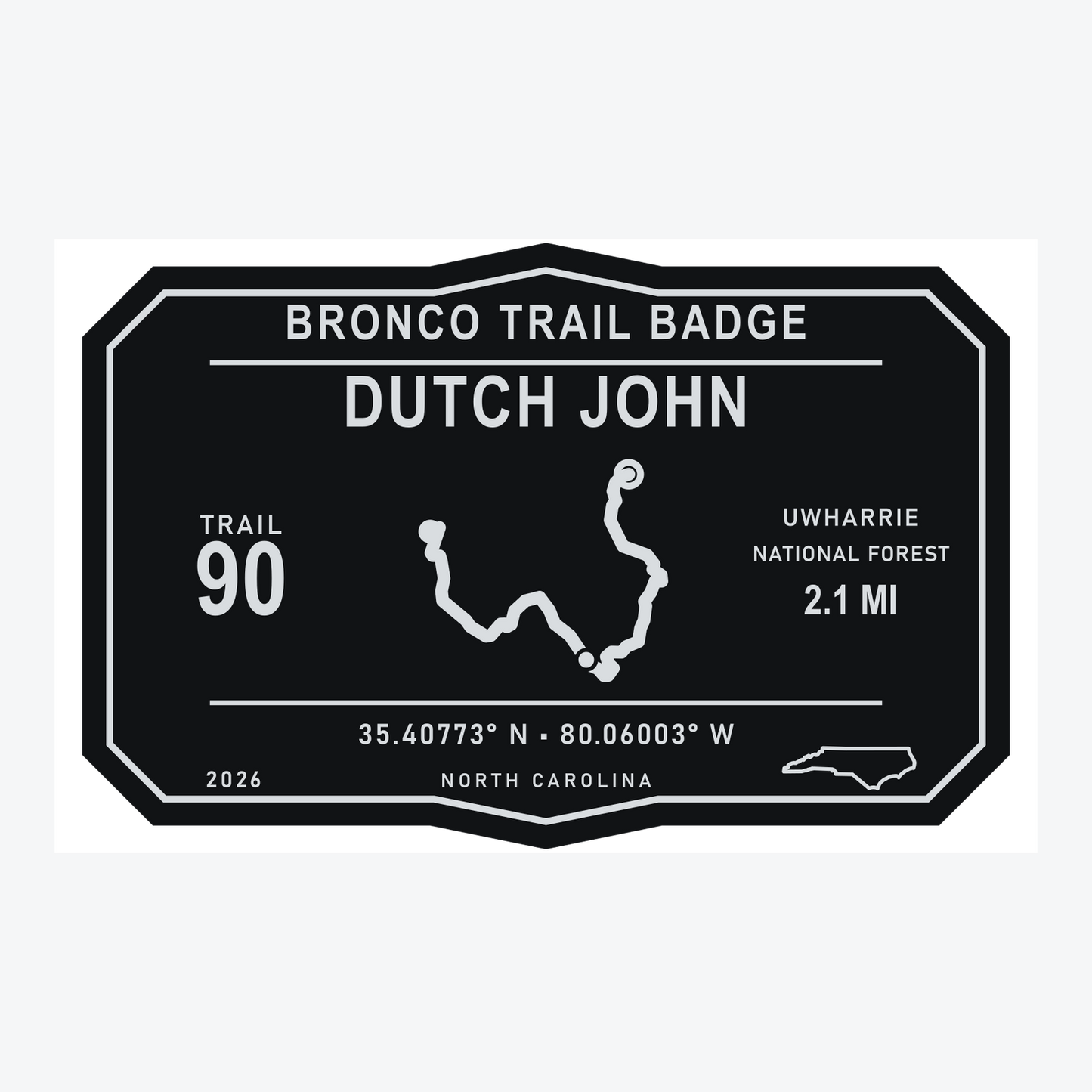 Bronco Trail Badges – Uwharrie Collection