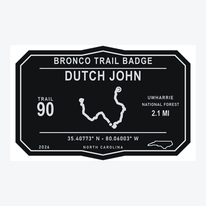 Bronco Trail Badges – Uwharrie Collection