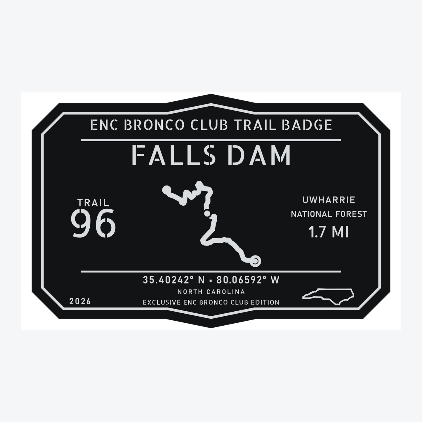 ENC Bronco Club Trail Badges – Uwharrie Collection