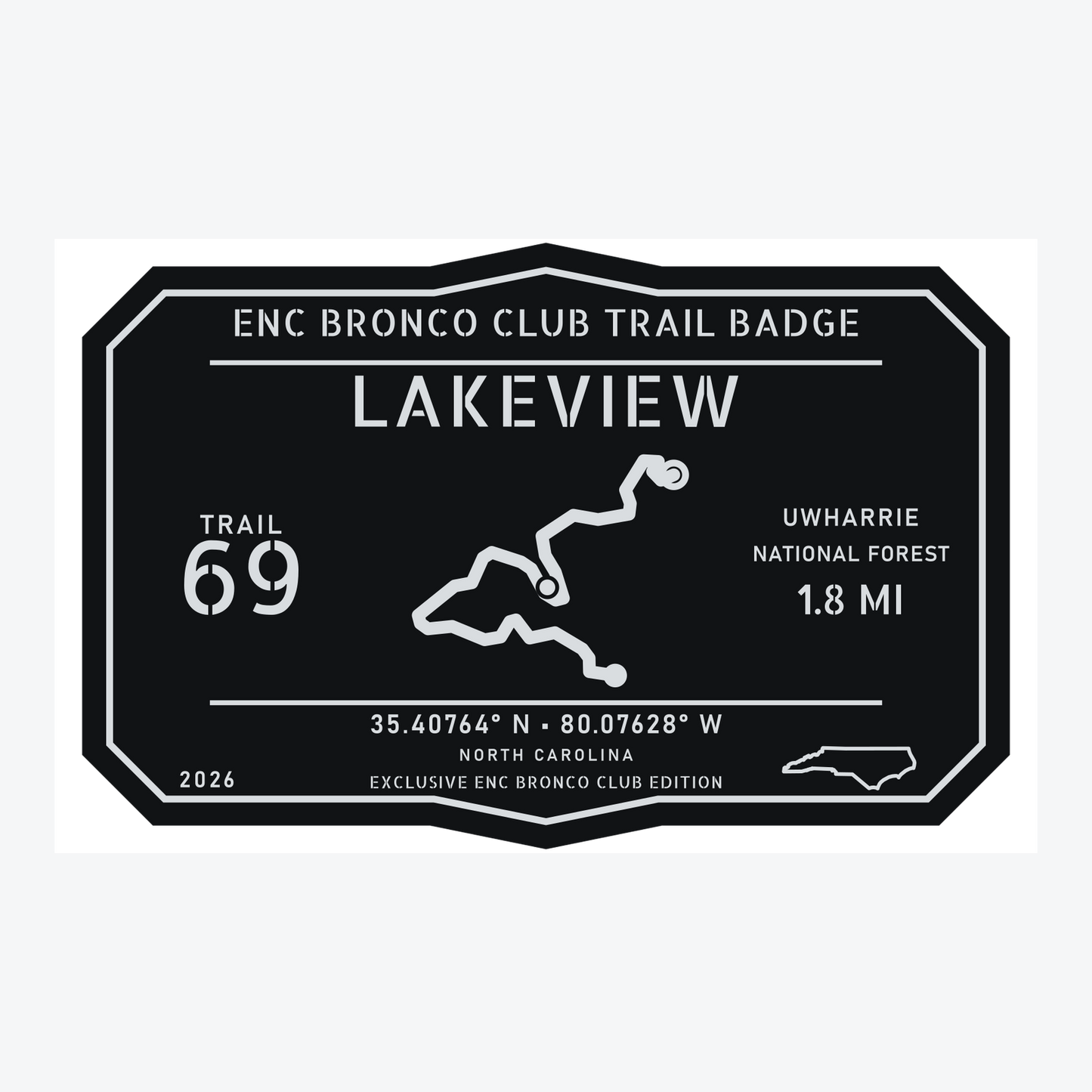 ENC Bronco Club Trail Badges – Uwharrie Collection