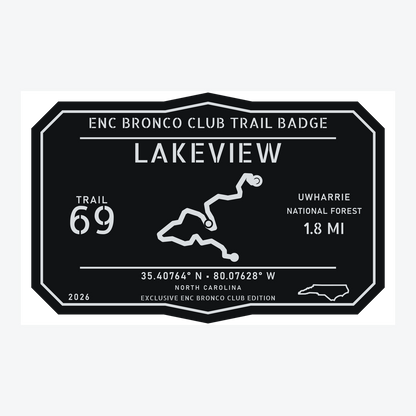ENC Bronco Club Trail Badges – Uwharrie Collection