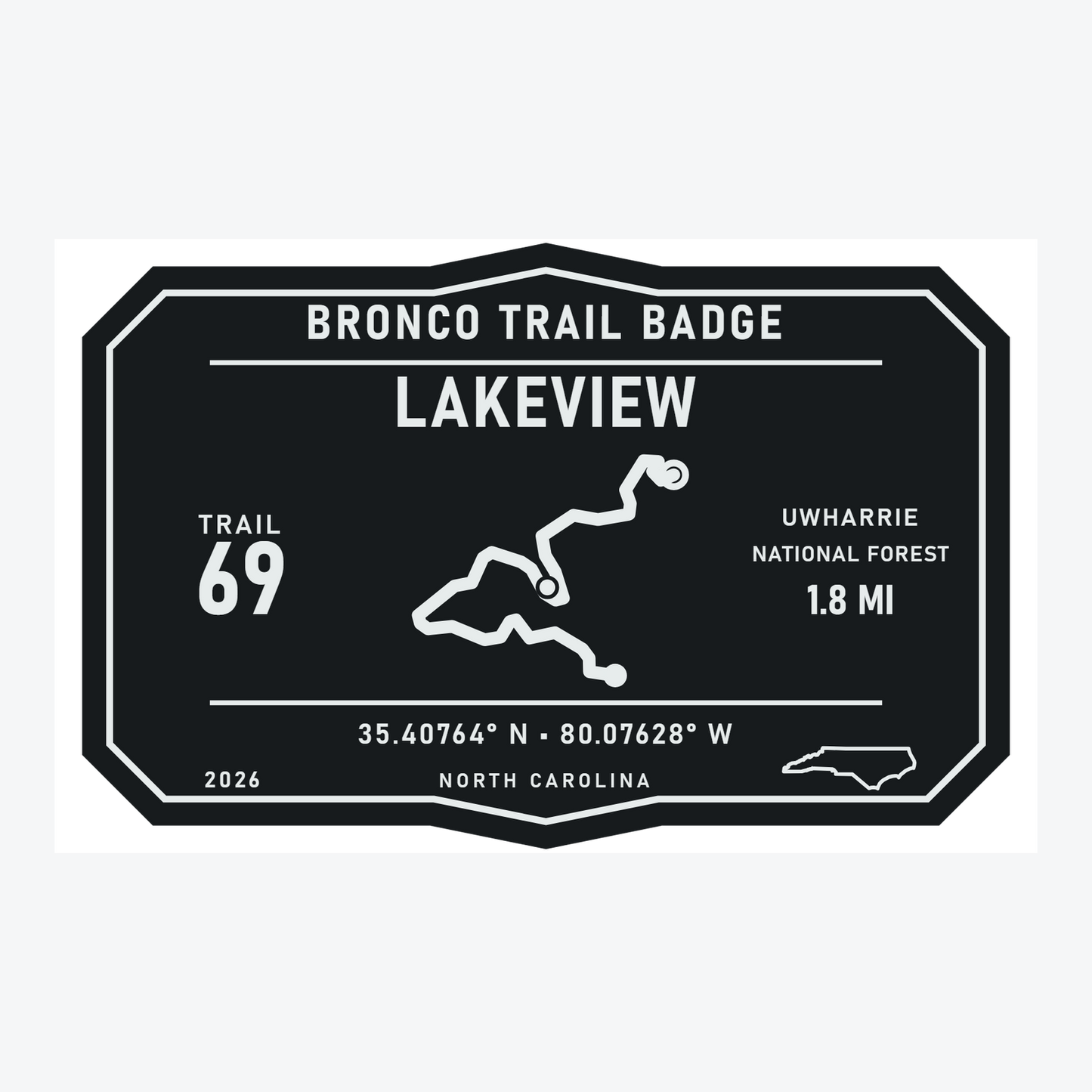 Bronco Trail Badges – Uwharrie Collection