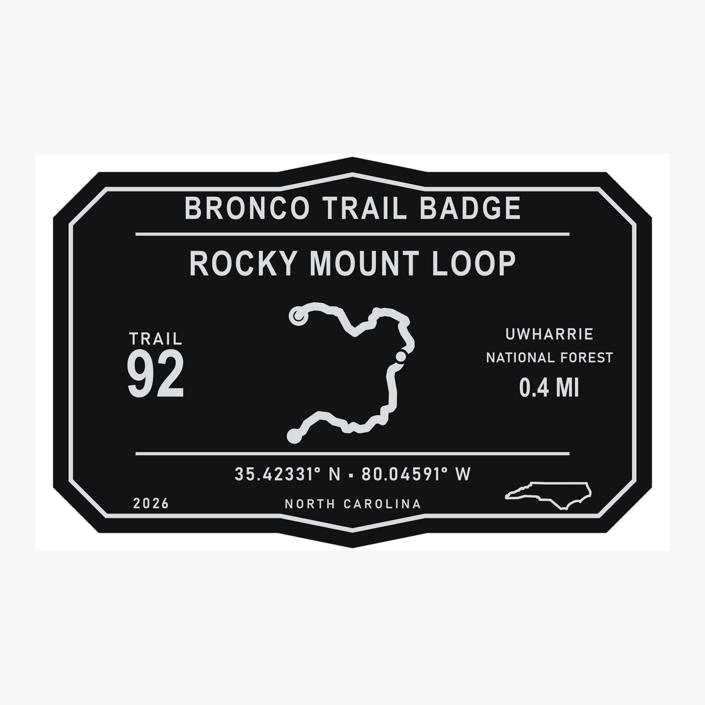 Bronco Trail Badges – Uwharrie Collection