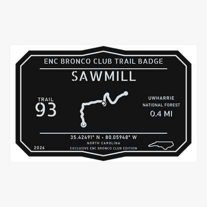 ENC Bronco Club Trail Badges – Uwharrie Collection