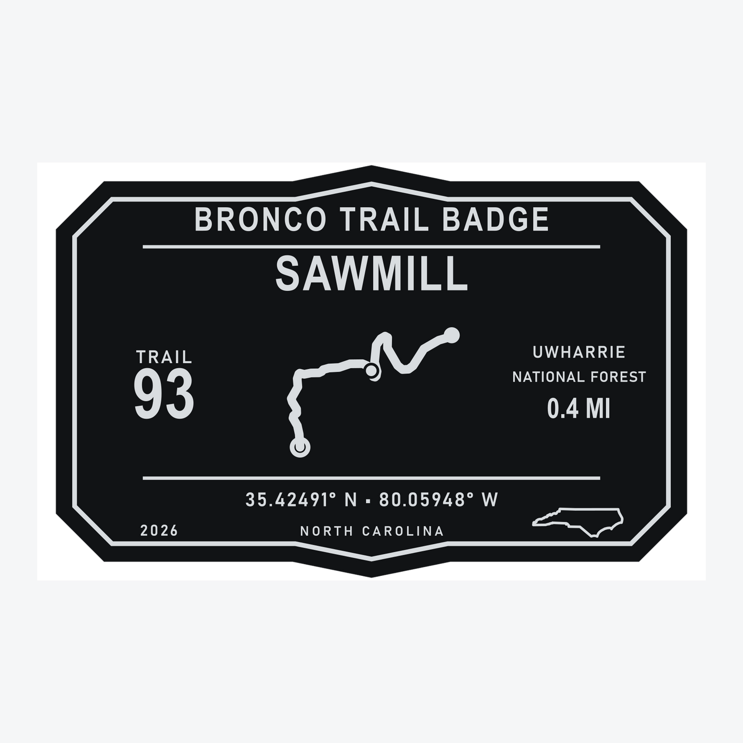Bronco Trail Badges – Uwharrie Collection