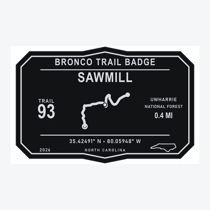 Bronco Trail Badges – Uwharrie Collection