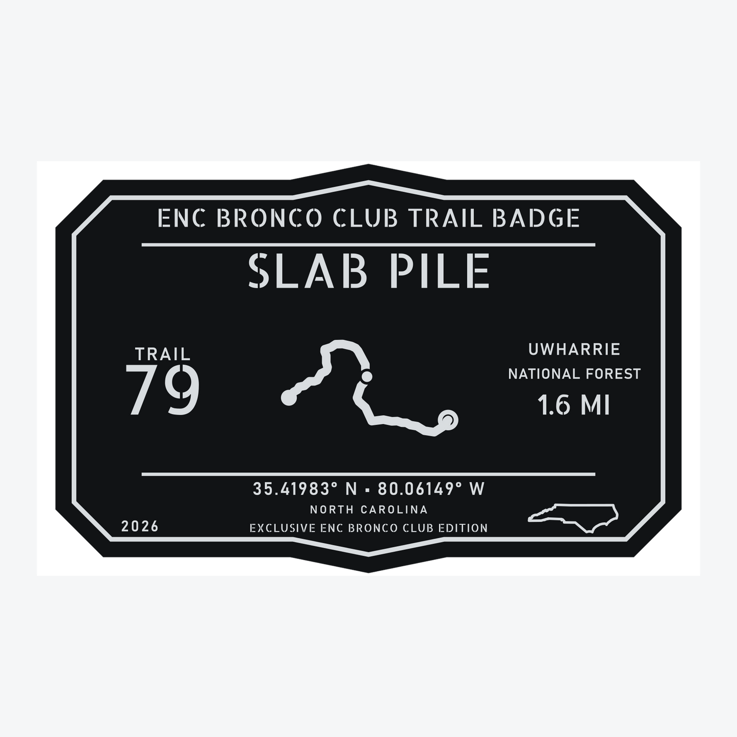 ENC Bronco Club Trail Badges – Uwharrie Collection